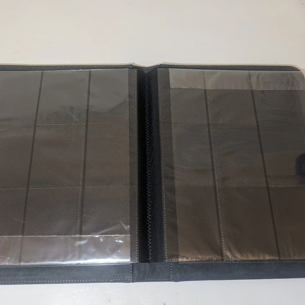 NEW- Solid Blue Trading Card Binder Case Sleeve Pocket 20 Pages (360 pockets)